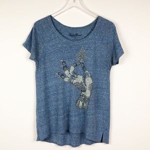 Lucky Brand Burn Out Graphic Tee